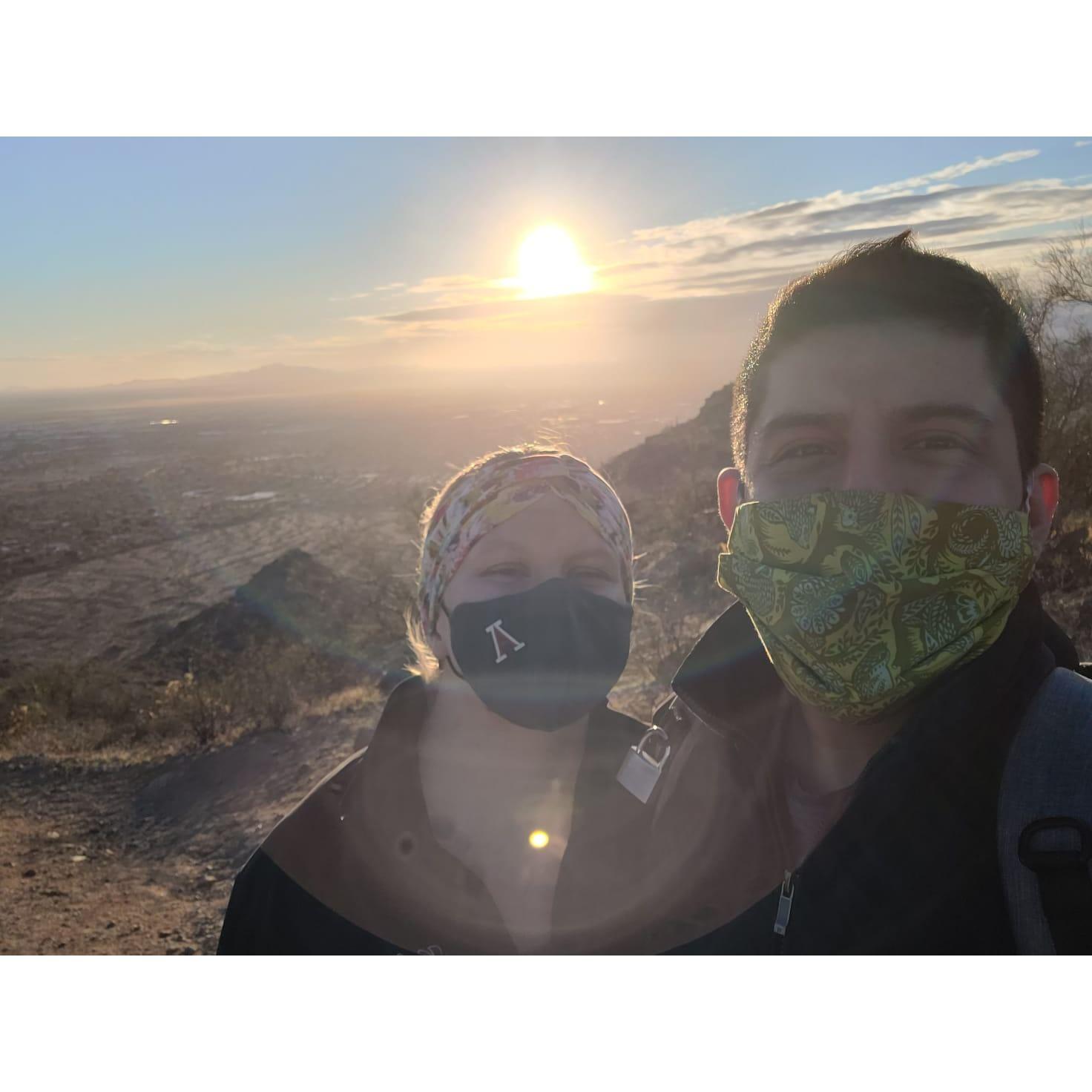 Jose has always supported Kylie through milestones in medical school! This hike was the day before she took her first boards exam!