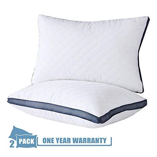 Meoflaw Pillows for Sleeping(2-Pack), Luxury Hotel Gel Pillow,Bed Pillows for Side and Back Sleeper-Queen Size