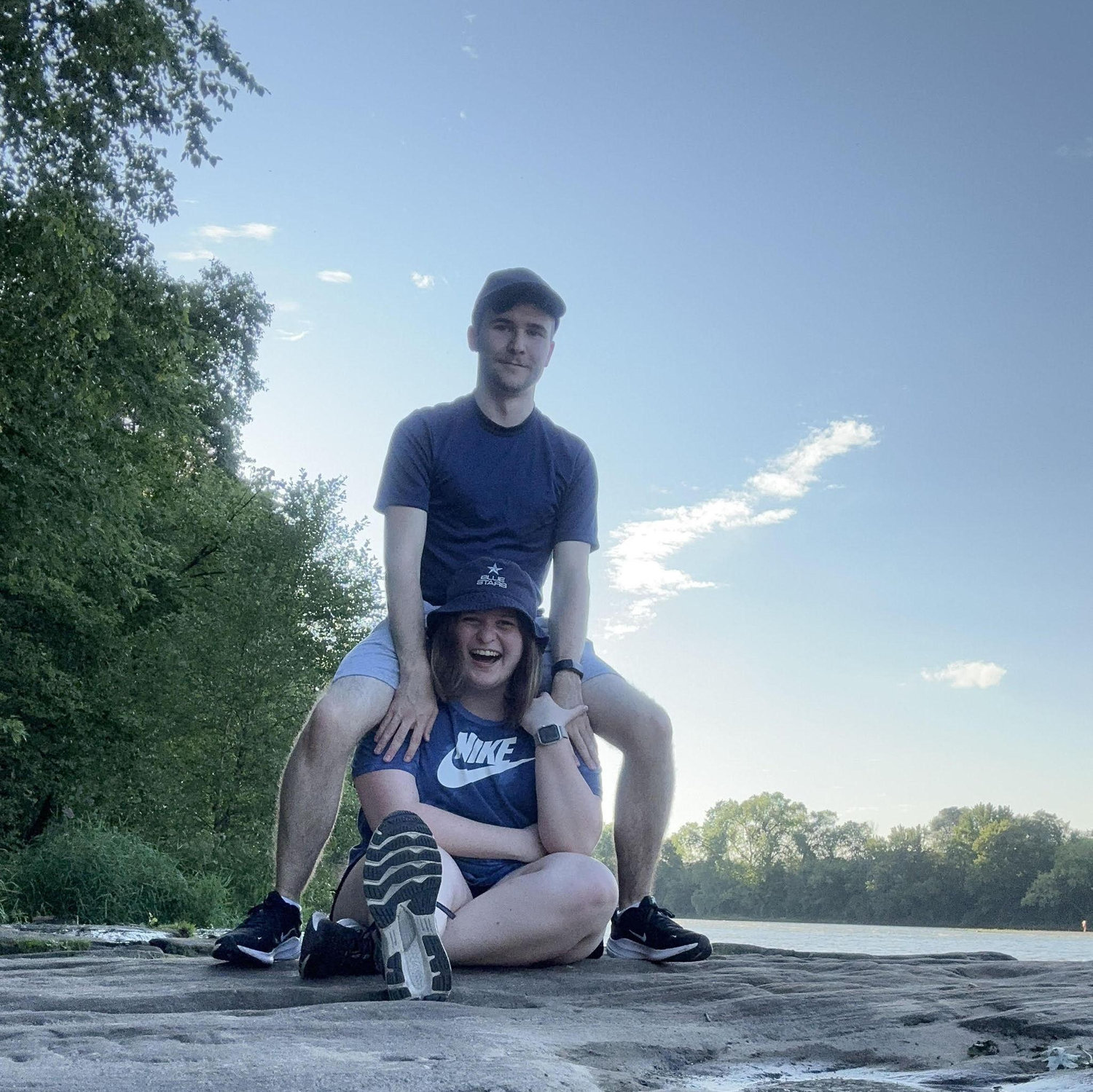Hanging out on Putnam Rock in Eau Claire, WI