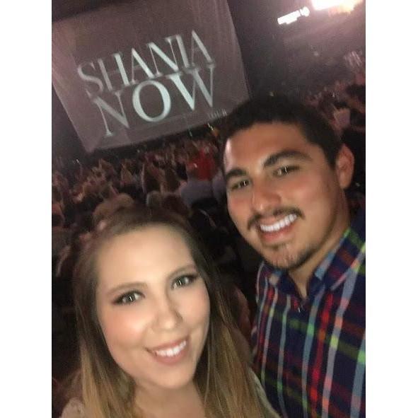 Kris bought me FLOOR SEATS to see Shania Twain in Dallas for my birthday!! -That's when I knew he was a keeper(; - June 2018