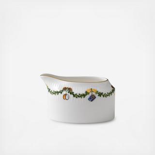 Star Fluted Christmas Creamer