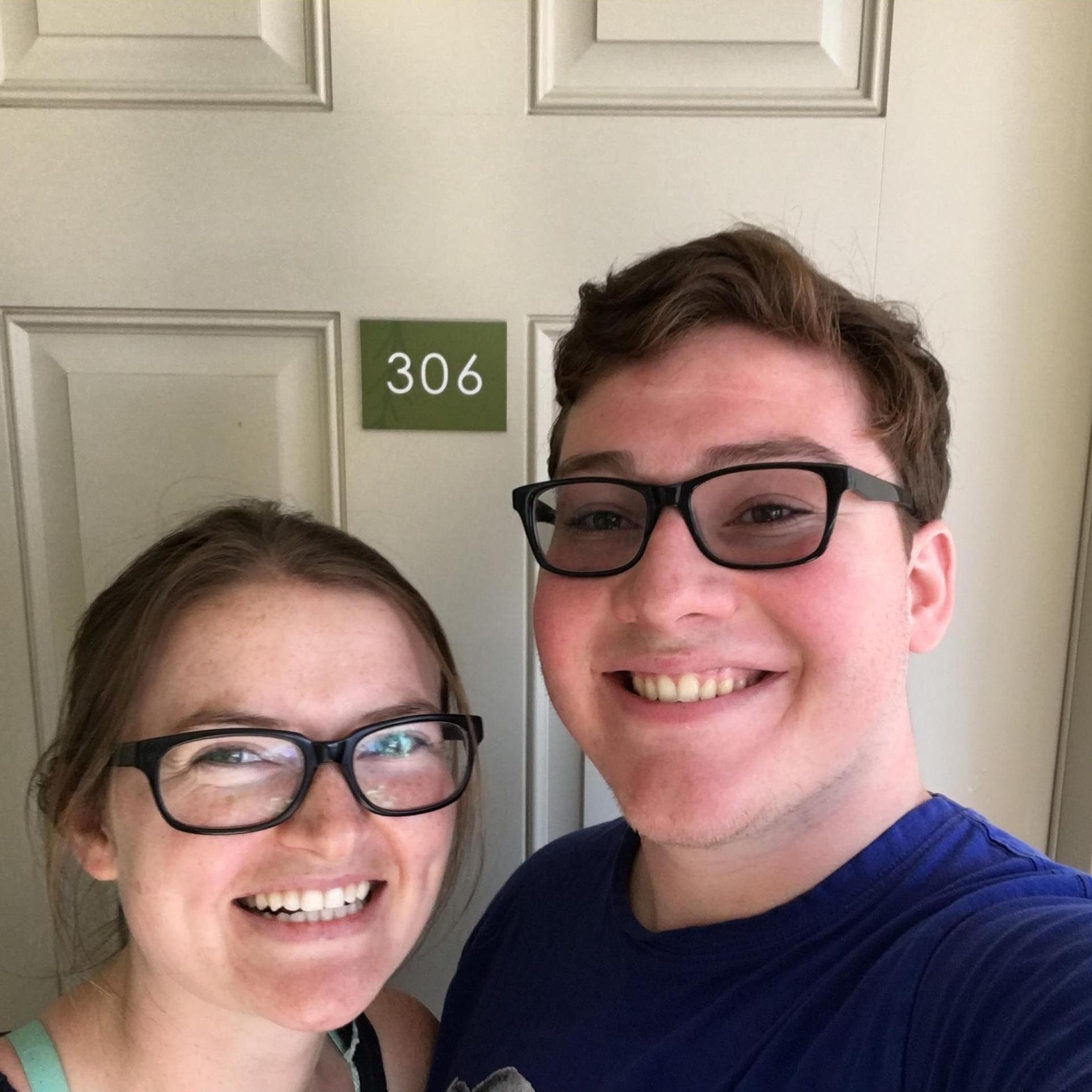 Our first apartment together in Petaluma