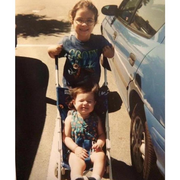 Alexis and her cousin, KC (1999)