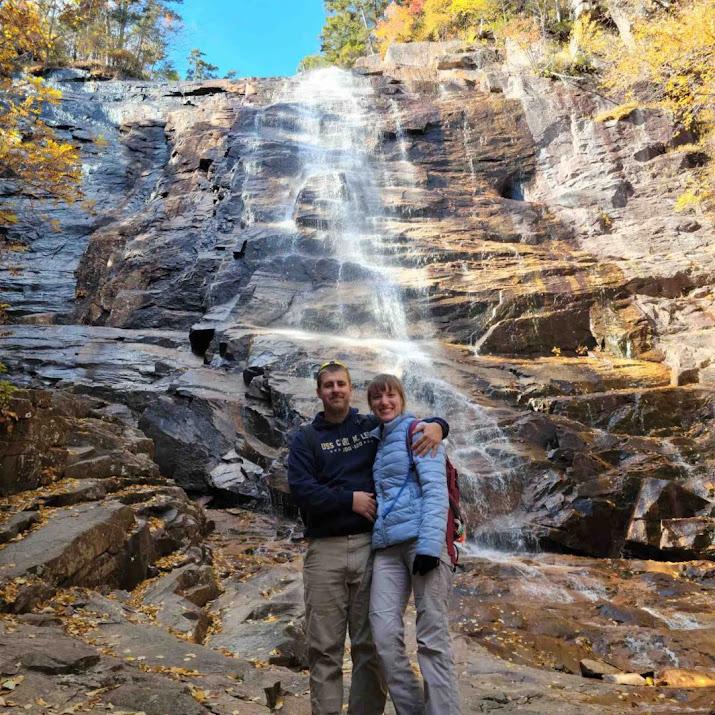 Our first big hike together to Arethusa Falls, NH