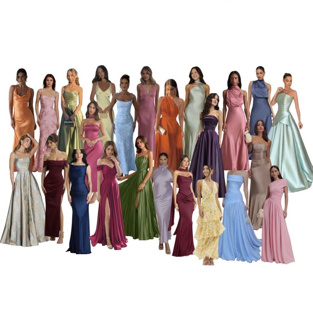 Womens Black tie optional attire - think sophisticated gowns in stunning colors