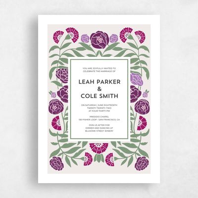 Light Greige, Beige Wedding Invitation - Kearney