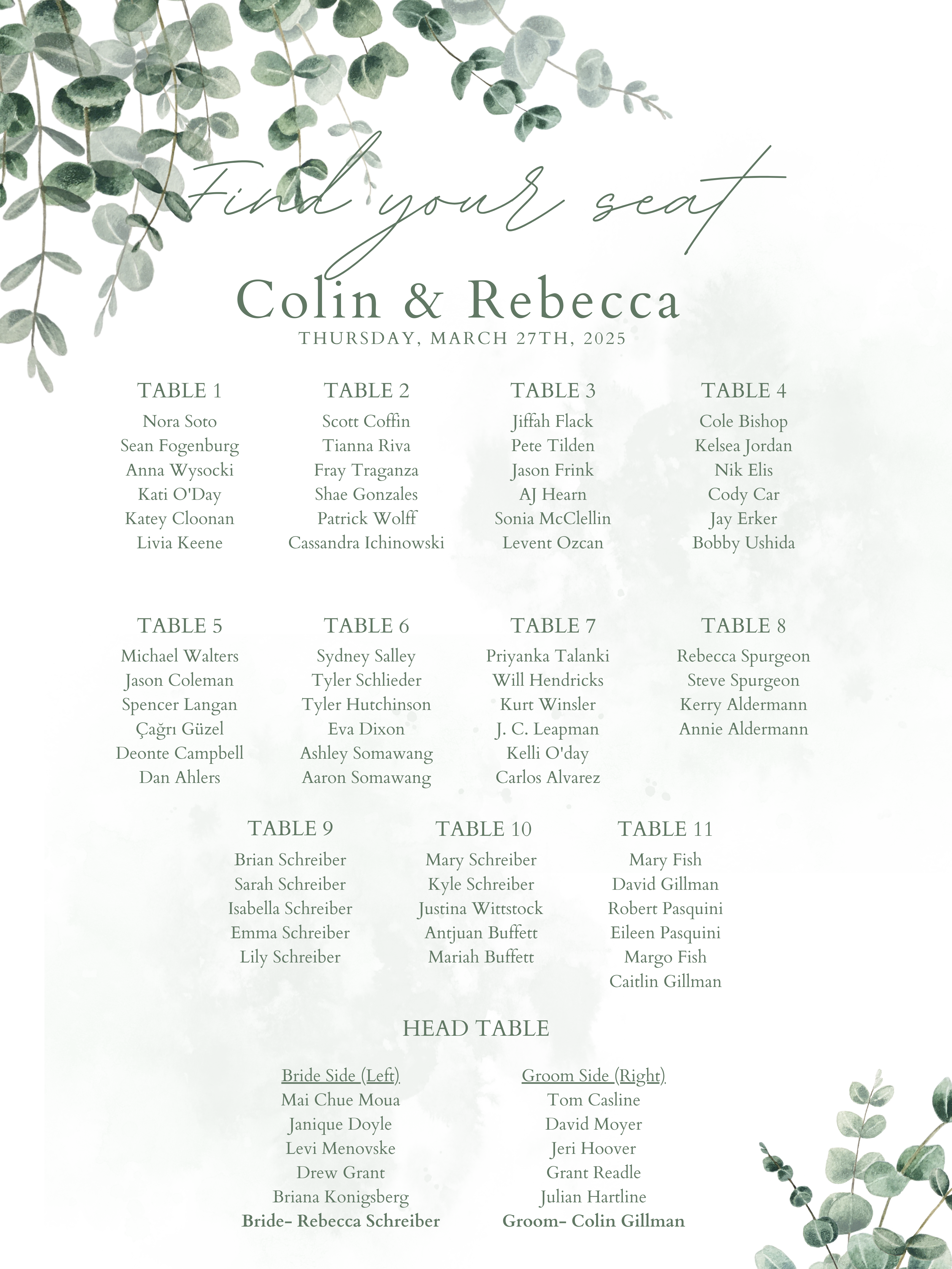 The Wedding Website of Rebecca Schreiber and Colin Gillman