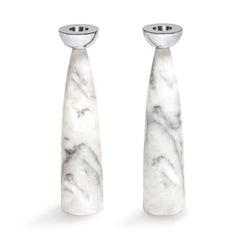 Coluna Candleholder Set Silver