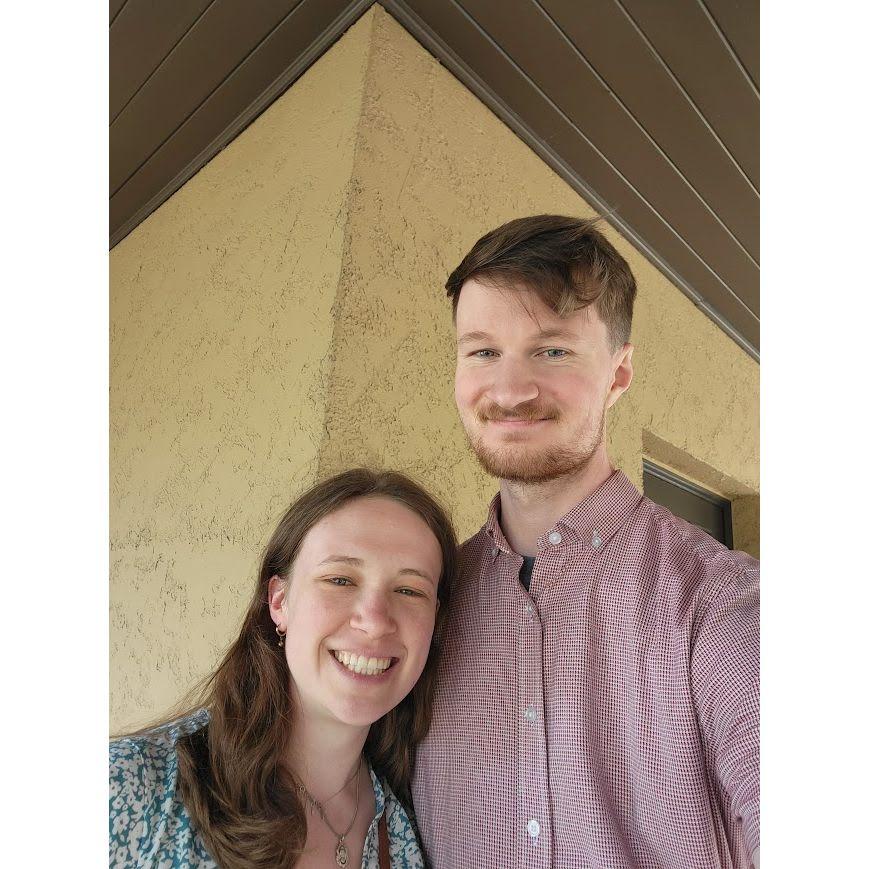 Outside the church in Savannah on Easter morning.