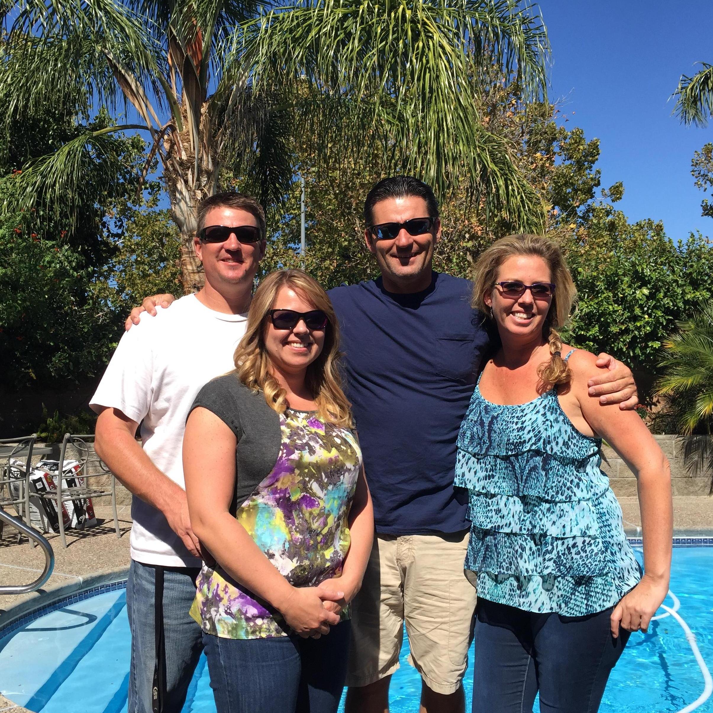 Denise got to meet Brian's younger brother Rodney and his wonderful wife, Jennifer when they came to Tracy for a visit - October of 2015