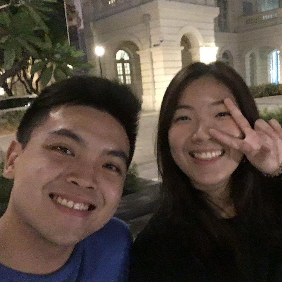 Darryn & Monica's first photo together!