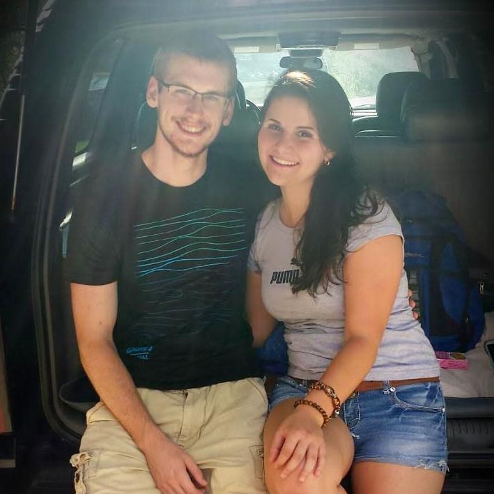 One of our very first photos taken together as a couple!