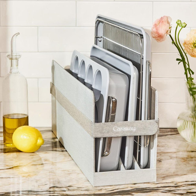 Nordstrom CARAWAY Nontoxic Ceramic 5-Piece Bakeware Set - Gray