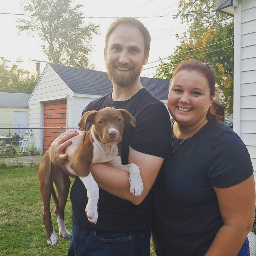 In 2020 we adopted our first puppy together! Meet Esther!