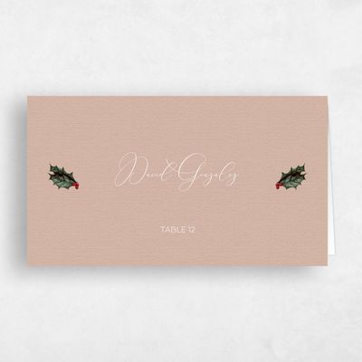 Pink Wedding Place Card - Belvoir