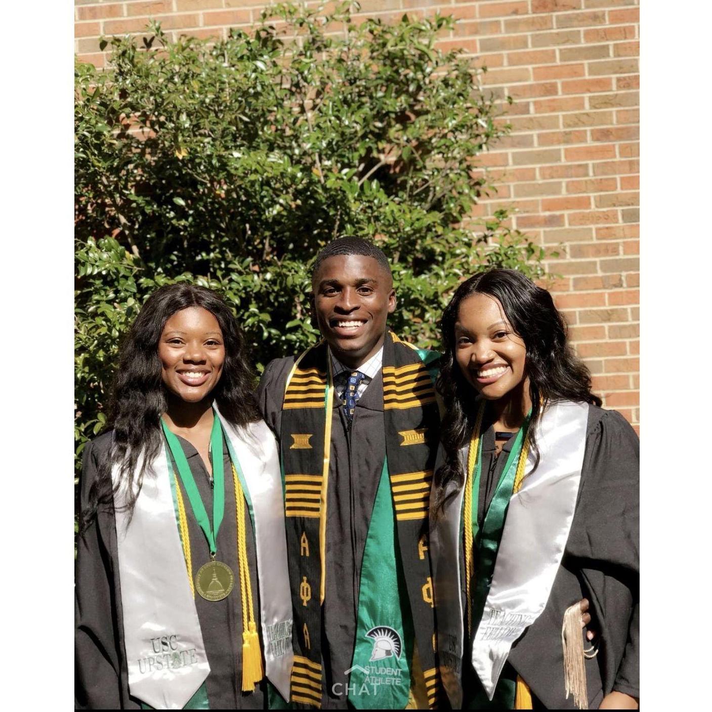 College Graduation Day! Right after this photo, Roman kissed me on my neck.