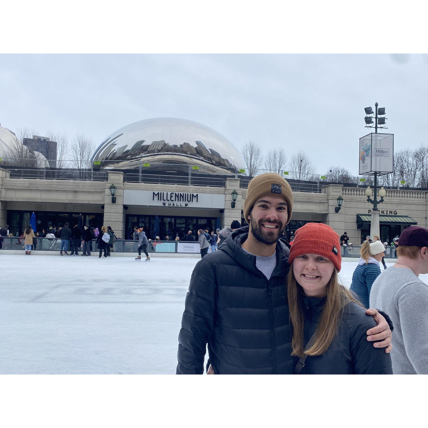Skating at the Bean in Chicago