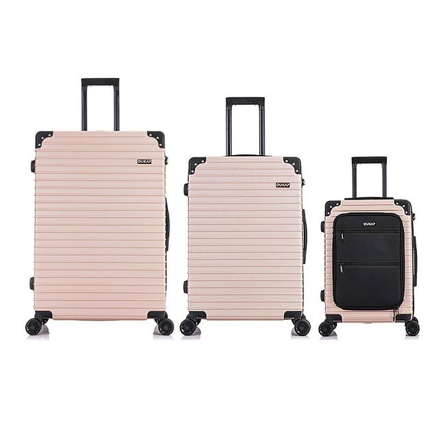 DUKAP Tour Lightweight 3pc Hardside Luggage Set - Champagne