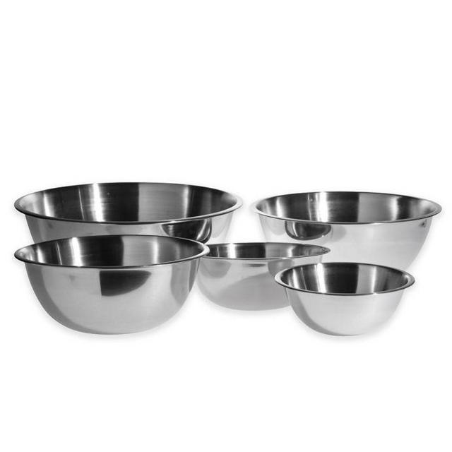Denmark® Stainless Steel Jumbo Mixing Bowls (Set of 5)
