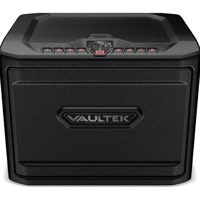 VAULTEK MX Series High Capacity Smart Handgun Safe Multiple Pistol Storage Smart Safe with Biometric Scanner, Live Alerts, Modular Interior, and Auto-Open Door (Biometric + WiFi)