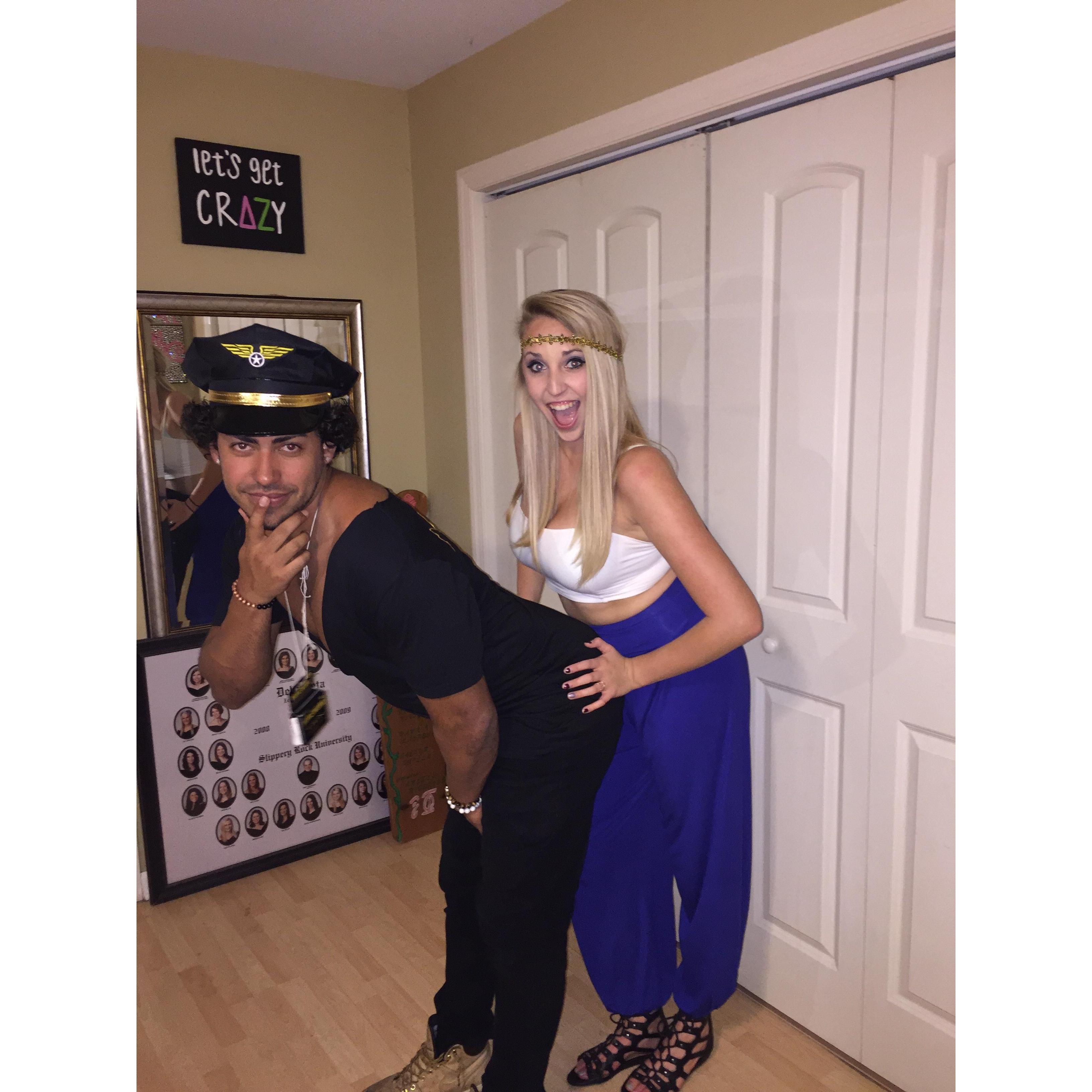 Our first Halloween together.  October, 2015