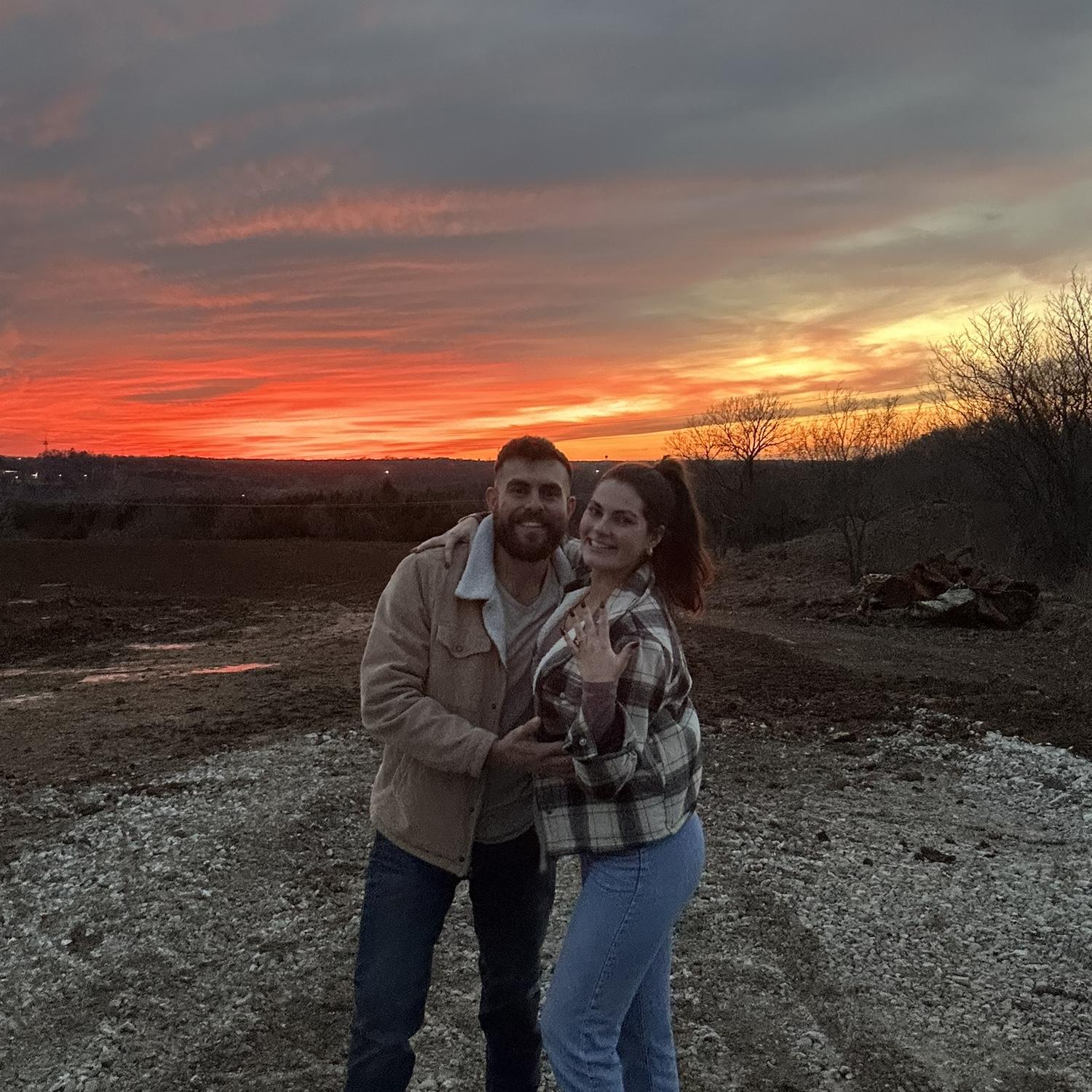 Sunset after Ivan proposed