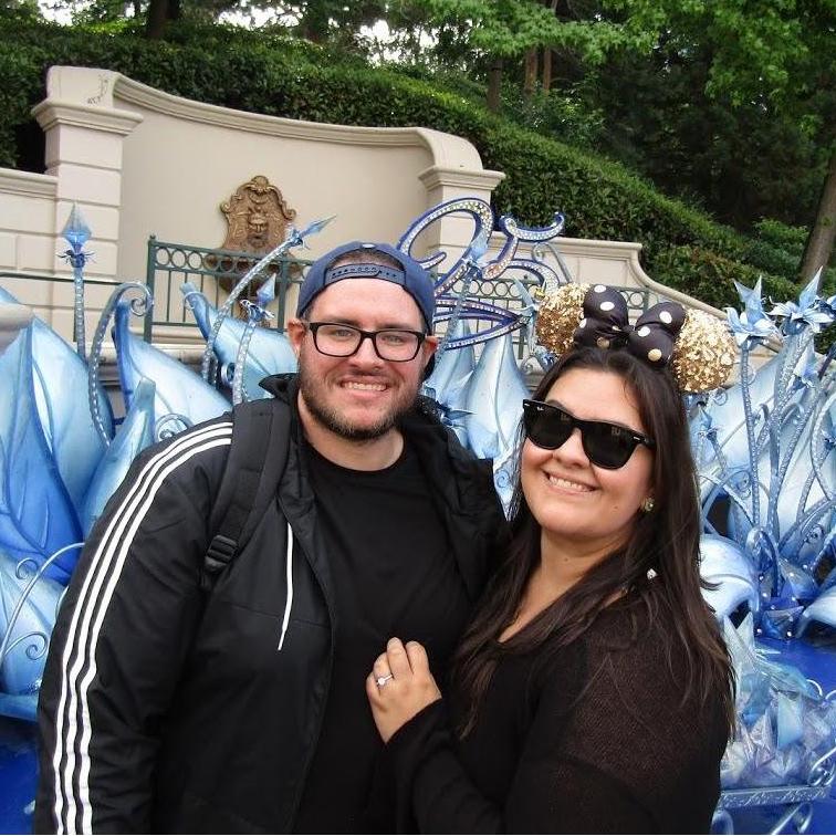 Post engagement trip to Disneyland Paris! We're just a bunch of big kids <3