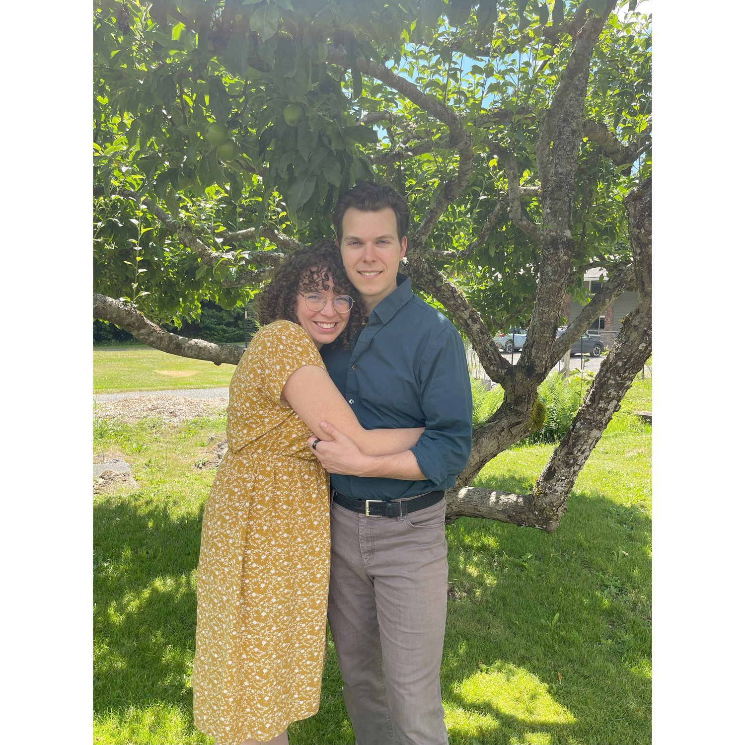 Out by Eric's parent's apple trees