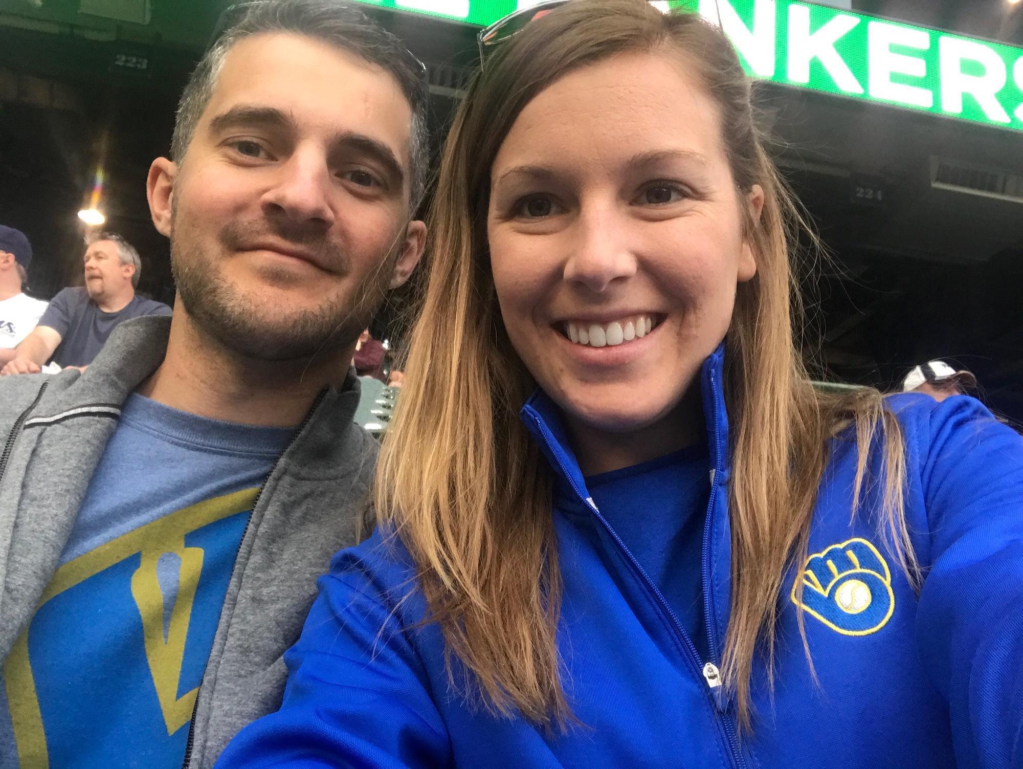 Thanks Todd & Shari for the seats! ;) Go Brewers!