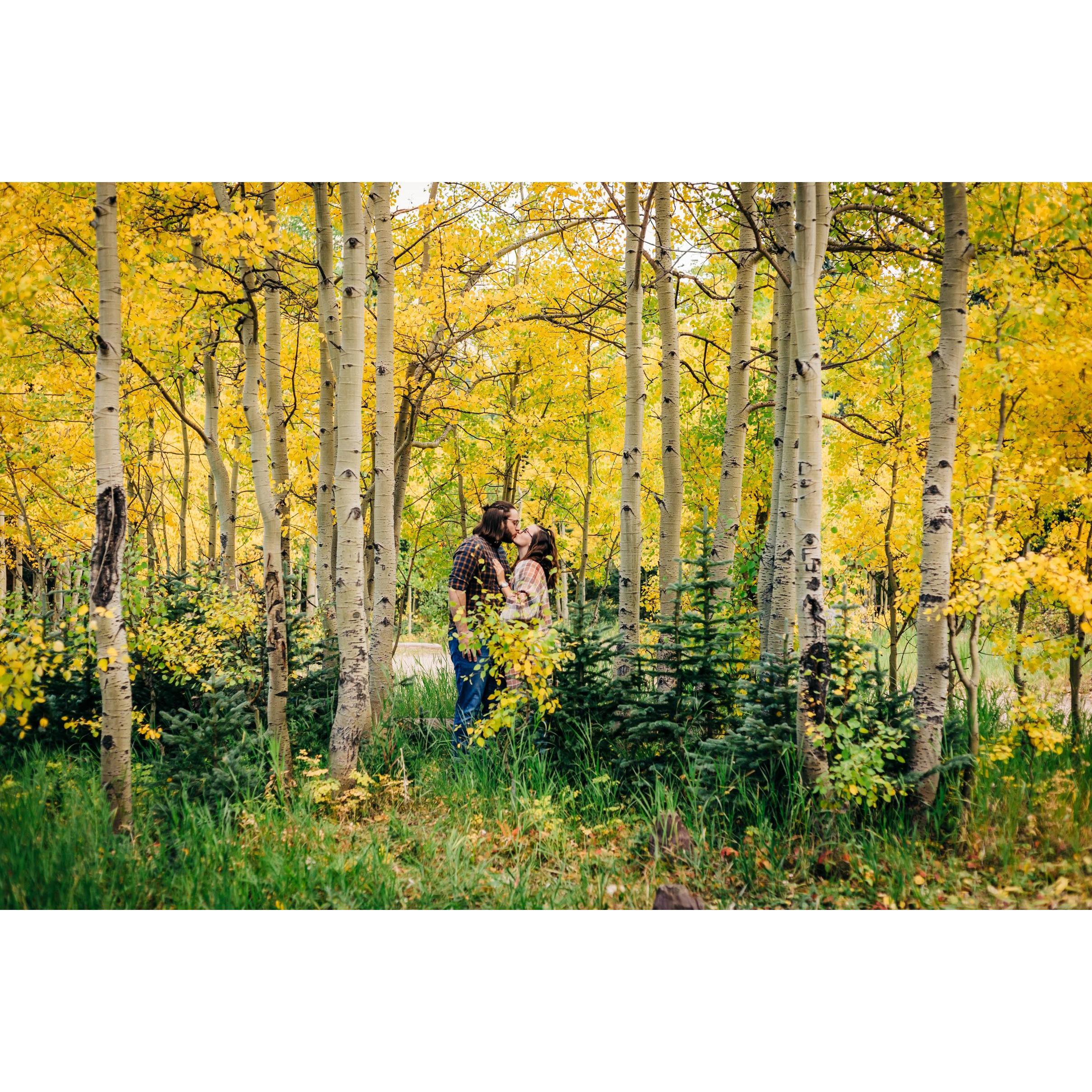 September 2021 - Our engagement photo shoot on Guanella Pass