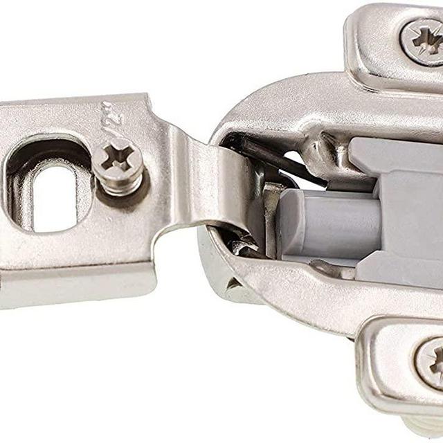 DECOBASICS Face Frame Cabinet Cupboard Door Hinges (40-Pack), ½ Inch Overlay. Quiet Soft Close Technology with Built-in Dampers. 3-Way Adjustability for Easy Installation. Heavy Duty Steel.