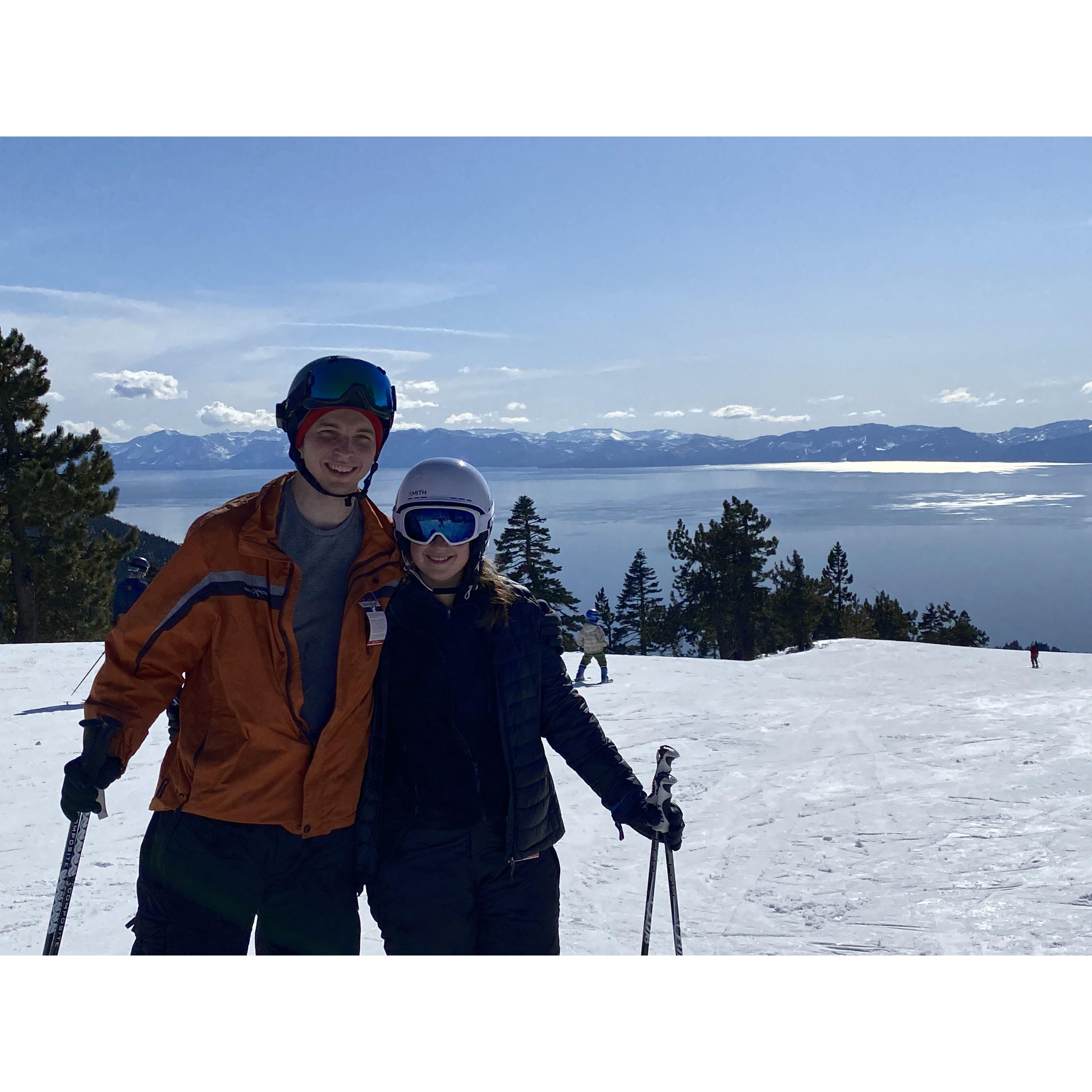Our first (of many) ski trips