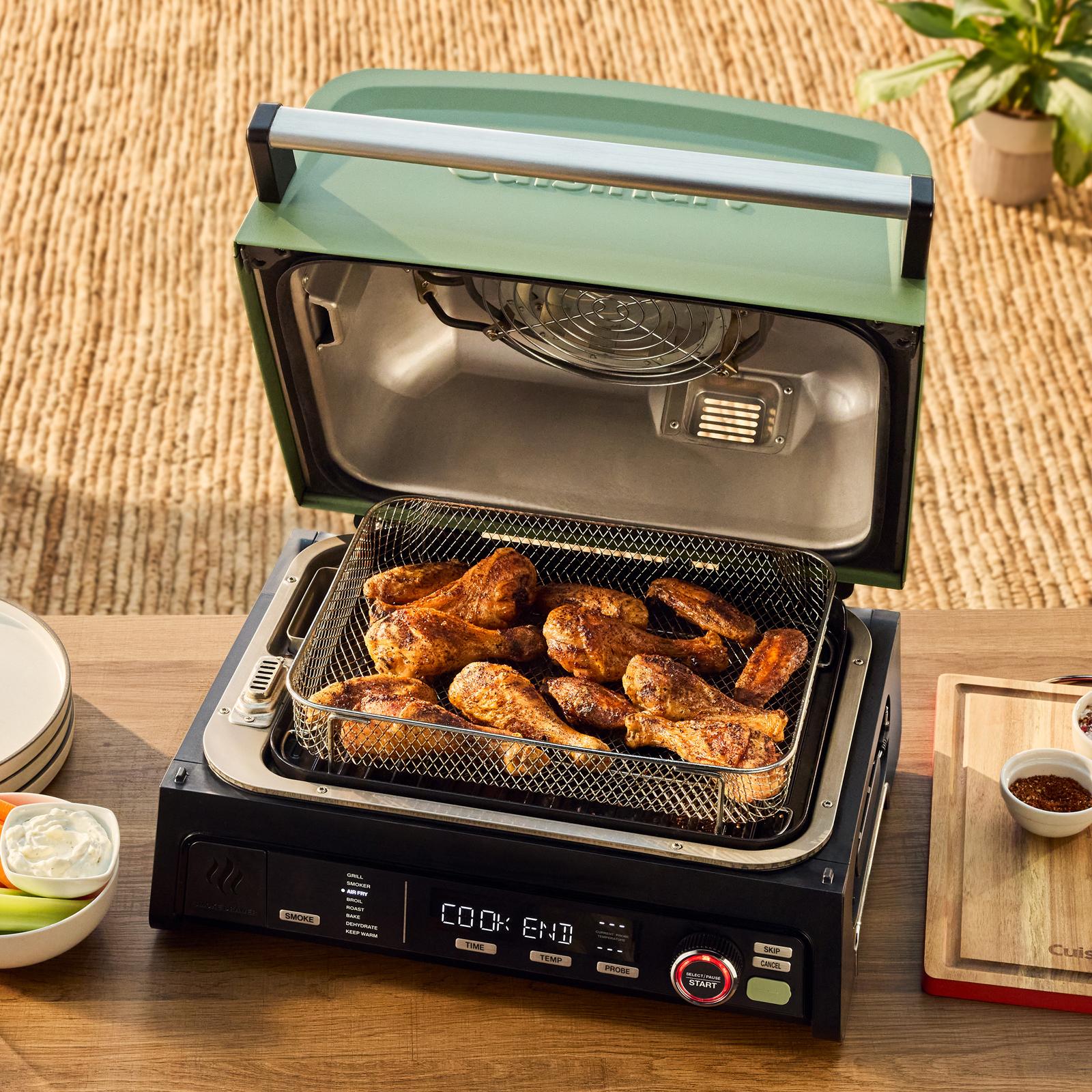 cuisinart outdoor electric kettle cooking Cuisinart Flavorboost 8-in-1 Outdoor Electric Grill