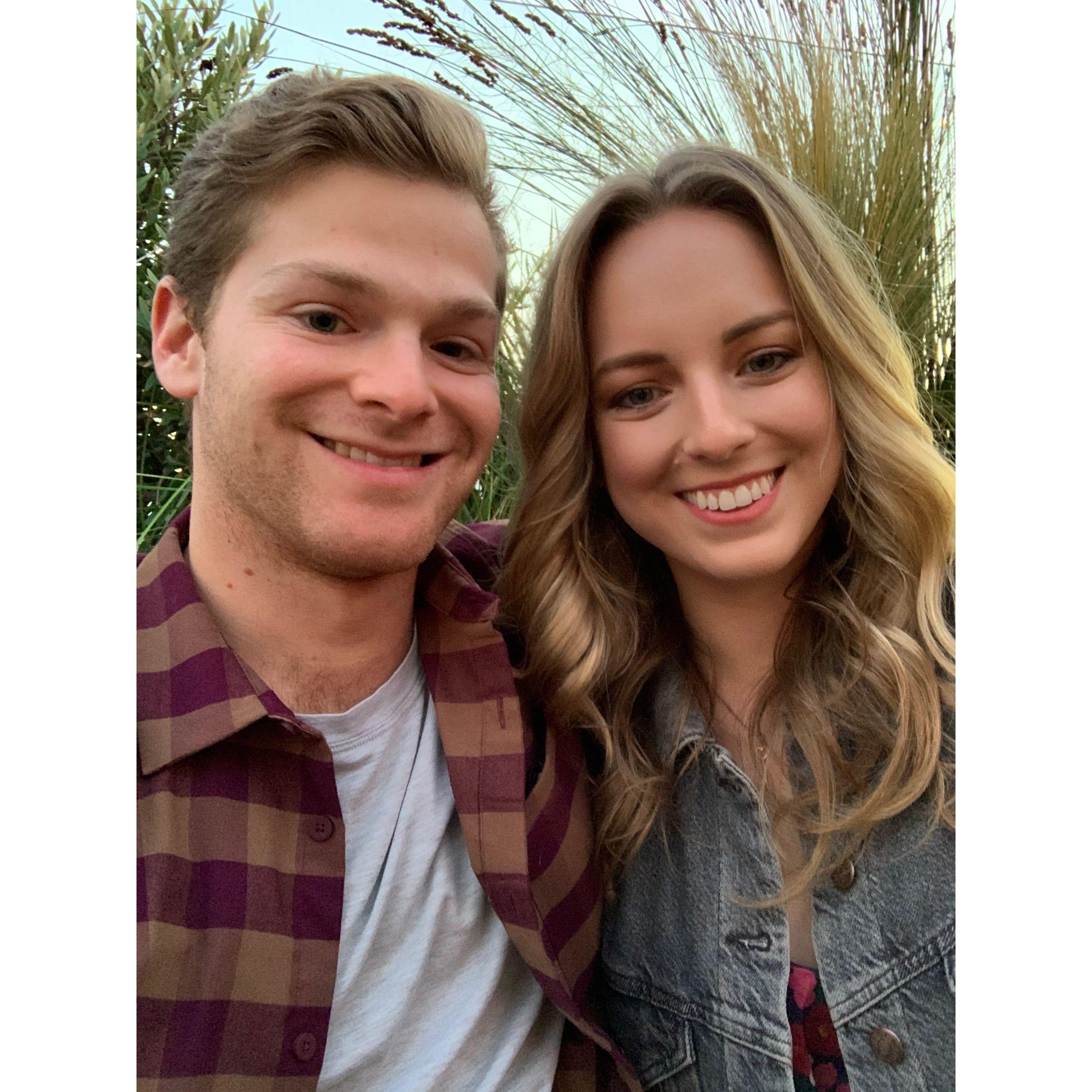 One of our first dates together