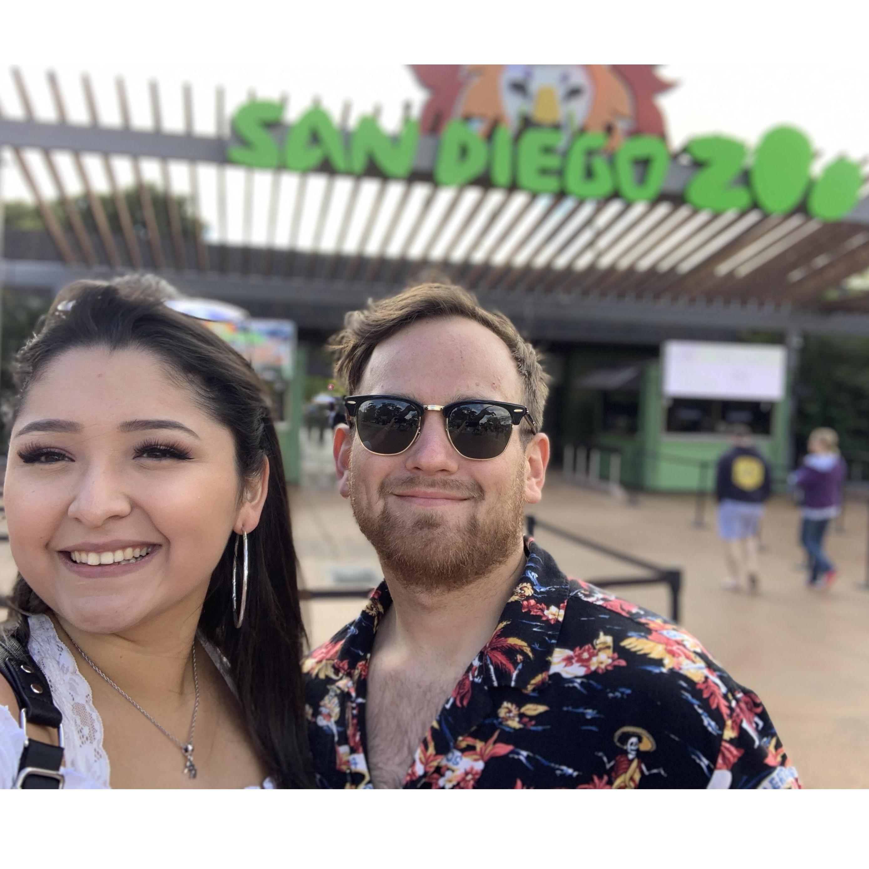 When we went to the San Diego Zoo!