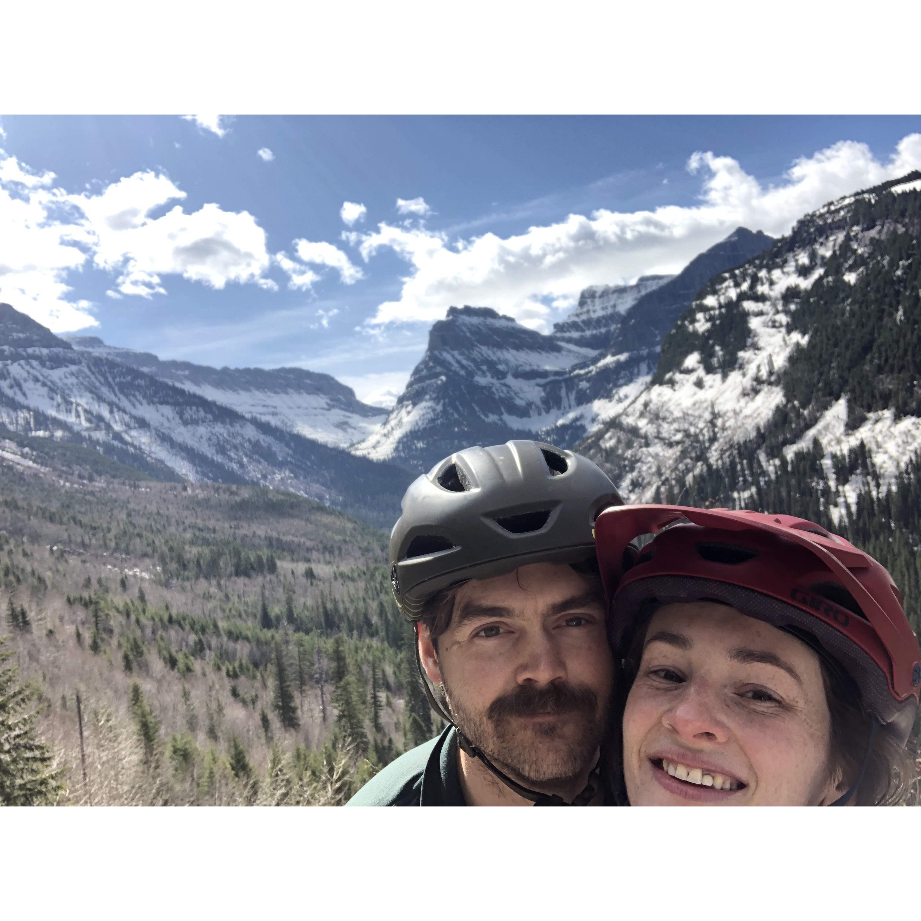 Biking Going-to-the-Sun in Glacier 2021