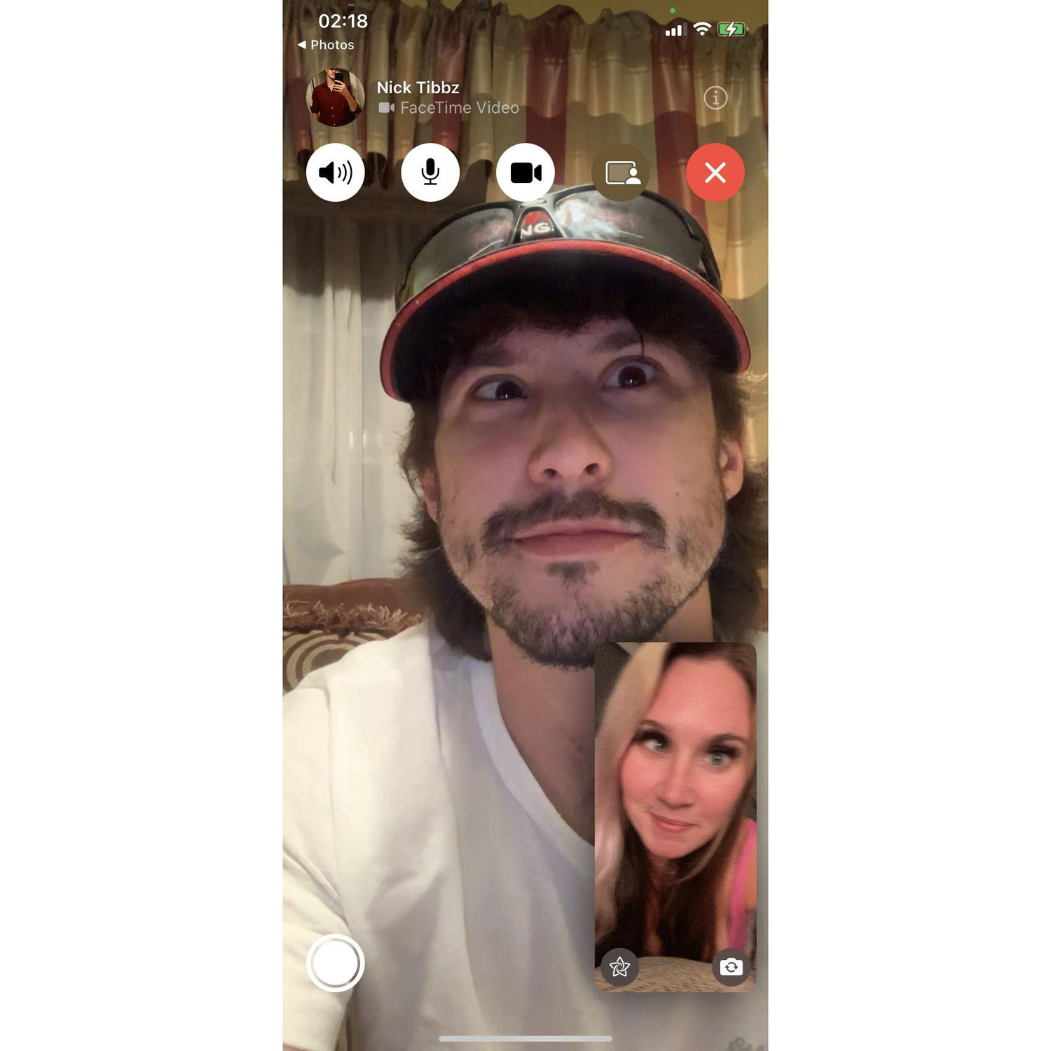 Before we ever met but would facetime all night long for 2 weeks