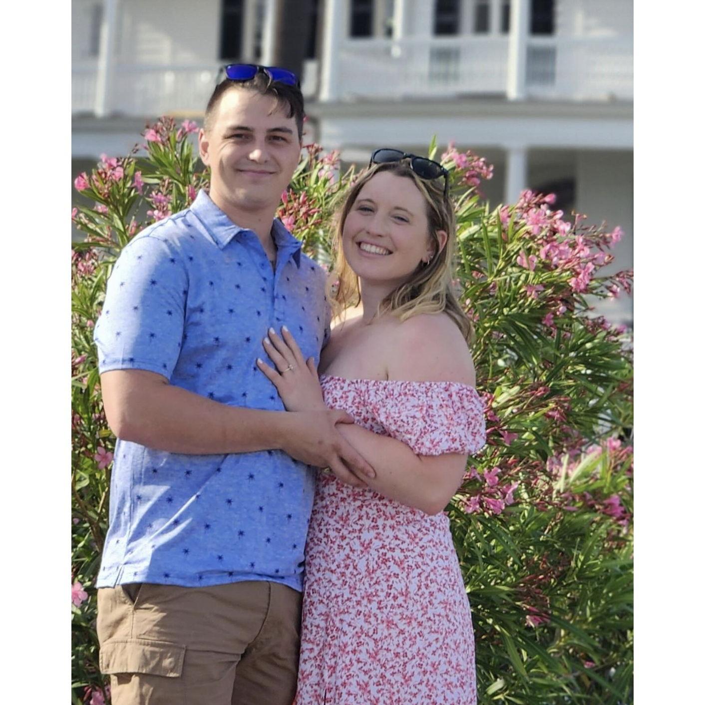 Right after Gretchen said yes!