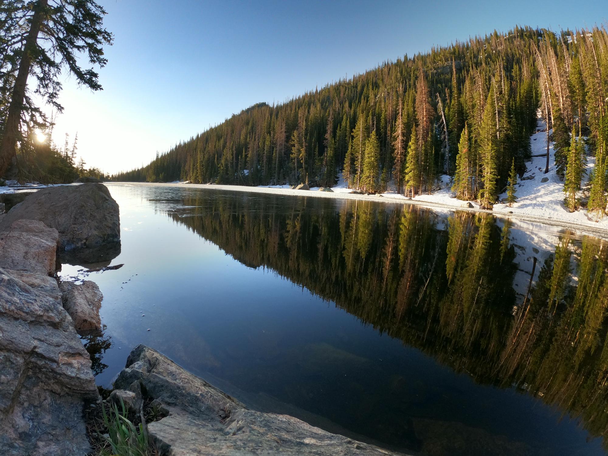 Dream Lake was one of the three lakes we got to see on our hike 💗