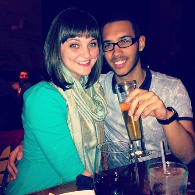 Our first photo together! 