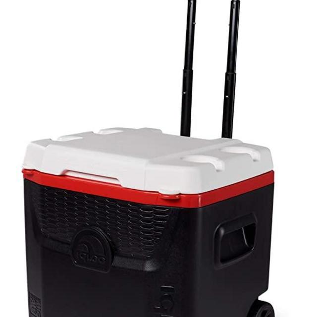 Igloo 52 Qt Quantum Roller, Red/Black, Wheeled Cooler (34123)