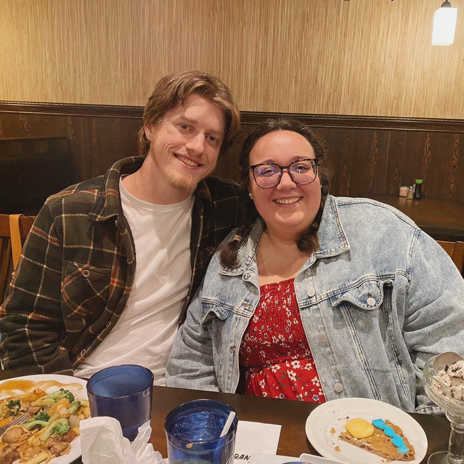 Carrianna's birthday! Josh learned very quickly that Carrianna was happiest after having sushi. He still won't try it, but Carrianna isn't giving up hope...