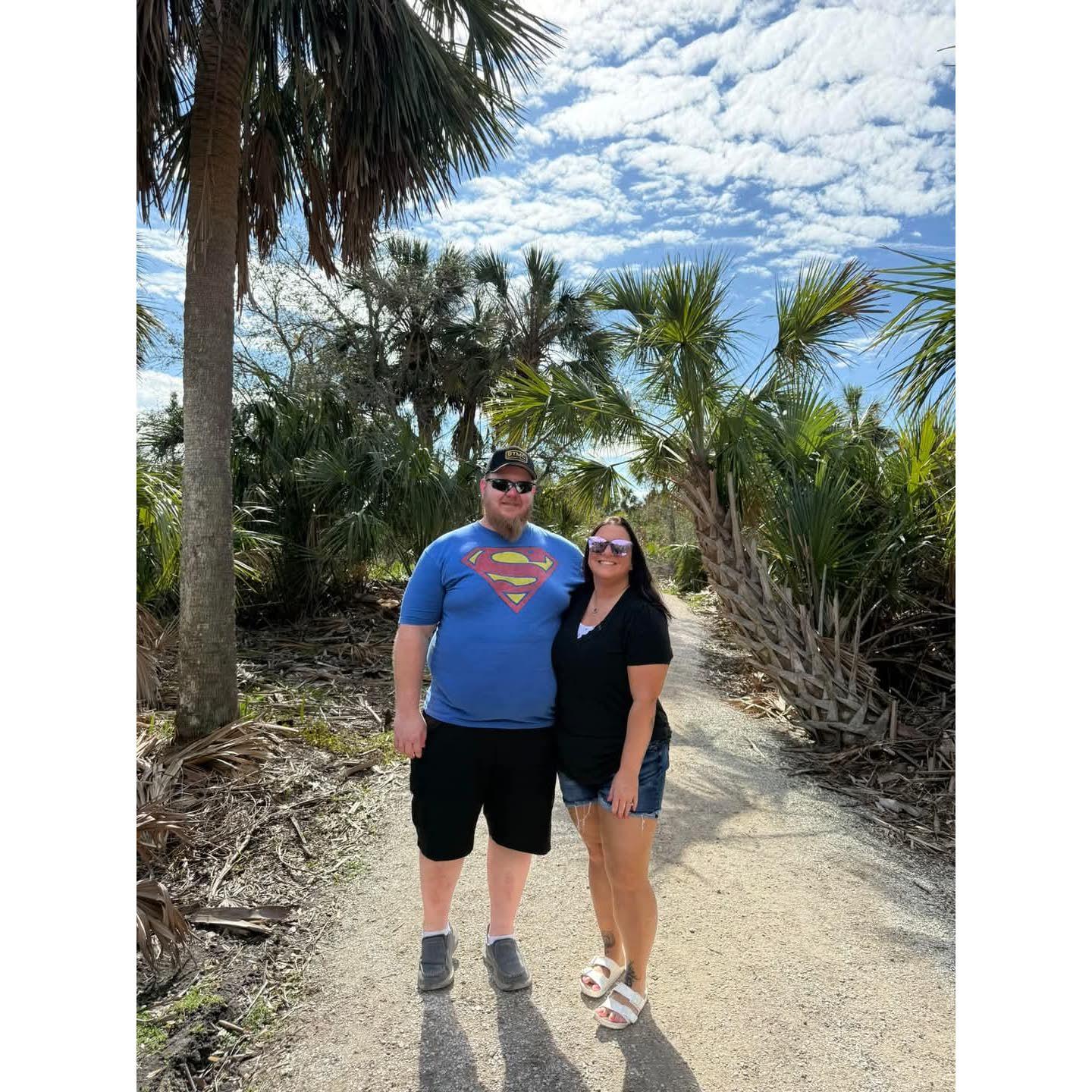 Must be love to go on a "hike" in Florida!