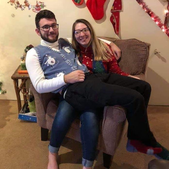Our first Christmas together.