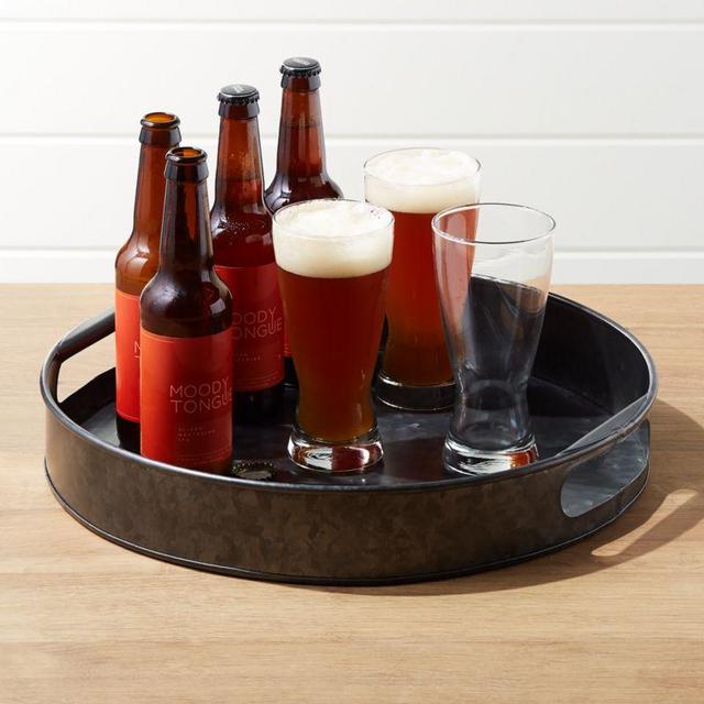 Black Galvanized Tray