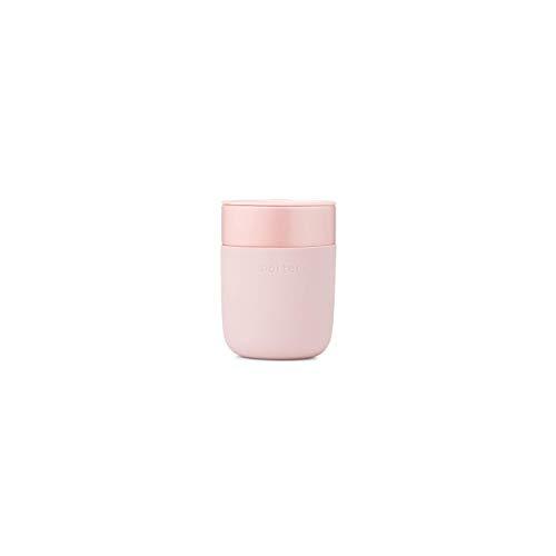 W&P WP-PMC-BL Portable Ceramic Porter Mug, Reusable Cup for Coffee or Tea, Protective Silicone Sleeve, Dishwasher Safe, 12 Ounces, Blush