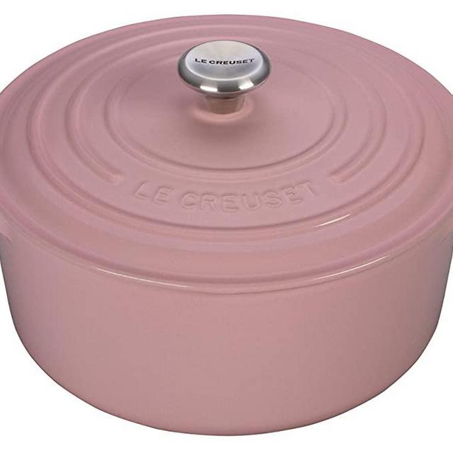 Le Creuset Signature Enameled Cast-Iron 4-1/2-Quart Round French (Dutch) Oven, Hibiscus