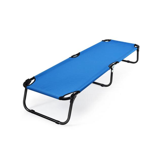 Tangkula Outdoor Camping Cot Folding Camping Bed Sleeping Bed for Kids & Adult