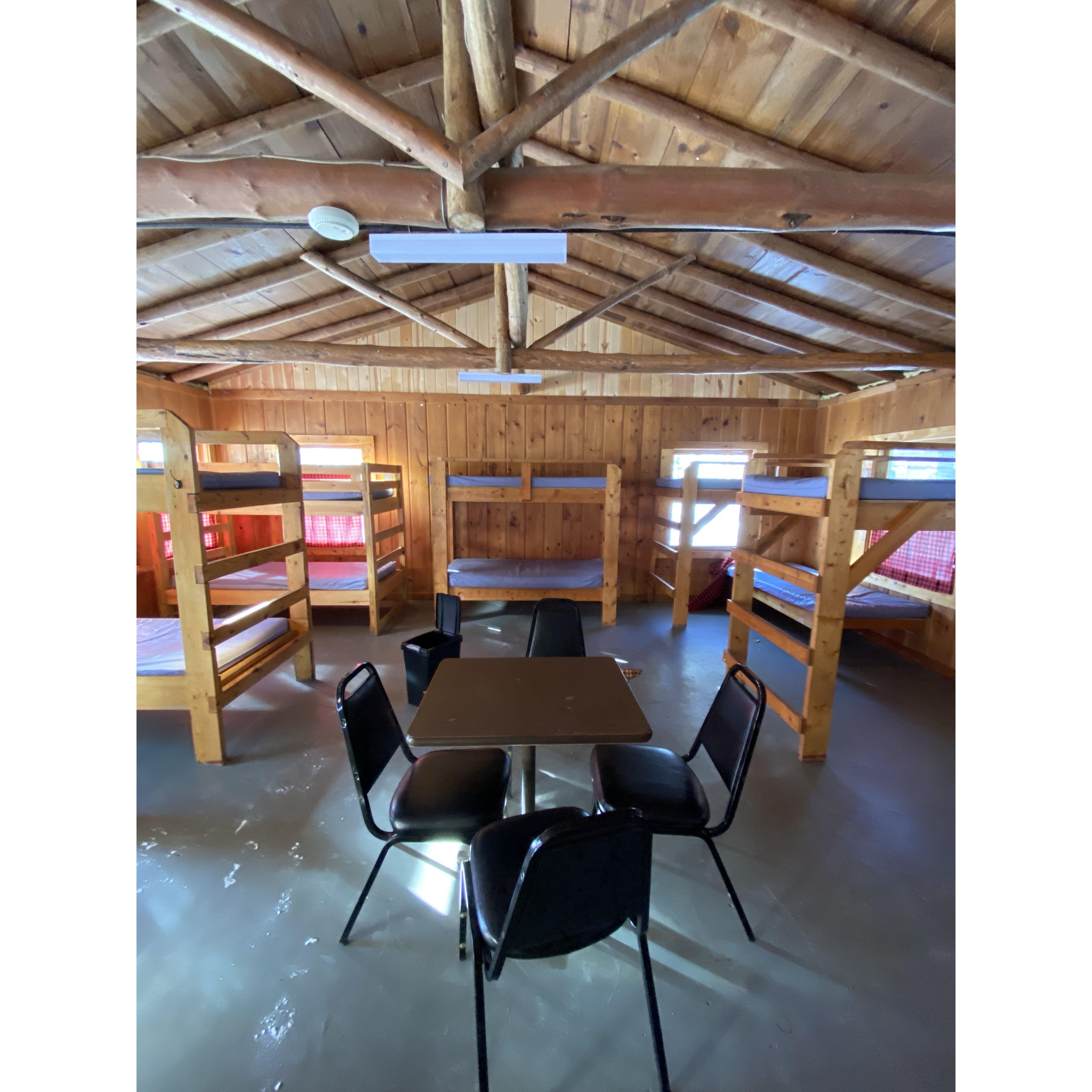 This is the most typical cabin at camp.
