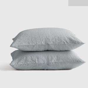 Linen Sham Set in Mist